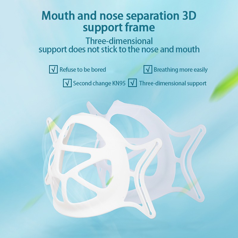 [Hàng mới về] Khung Đỡ Khẩu Trang 3d Giúp Thở Thoải Mái Thoáng Khí | BigBuy360 - bigbuy360.vn