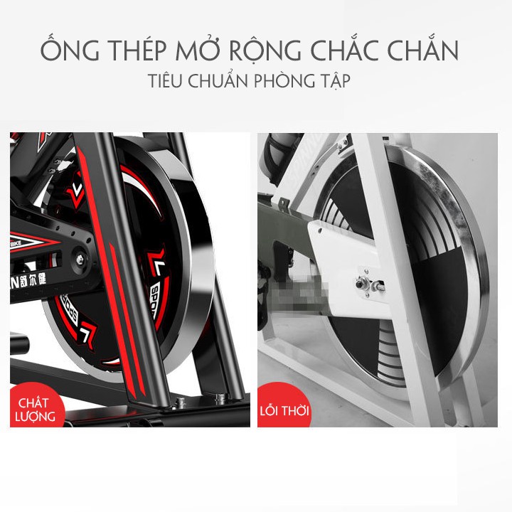 Xe đạp tập thể dục thể thao tại nhà TÔSHIKÔ Sport X9  Tặng đồng hộ nhịp tim + máy cơ bụng EMS hoặc Bó gối thể thao