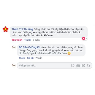 Túi đựng cá mềm đựng nước gập siêu gọn màu rêu đa năng các cỡ