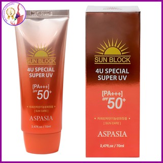 Kem chống nắng aspasia sunblock 4u special super uv korea