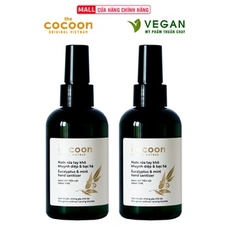 Combo 2 chai Nước xịt rửa khô Khuynh Diệp và Bạc Hà Cocoon 140ml 1chai