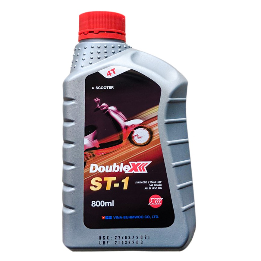 (NEW 2021) DẦU NHỚT TAY GA DOUBLE X 10W40 800ML -0.8L