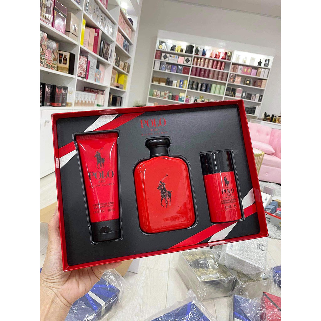Set nước hoa Ralph Lauren Polo Red 3 món | Thế Giới Skin Care