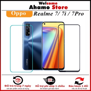 Kính cường lực Realme 7/ realme 7 pro - Full màn hình và trong suốt-Độ cứng 9H [FM]