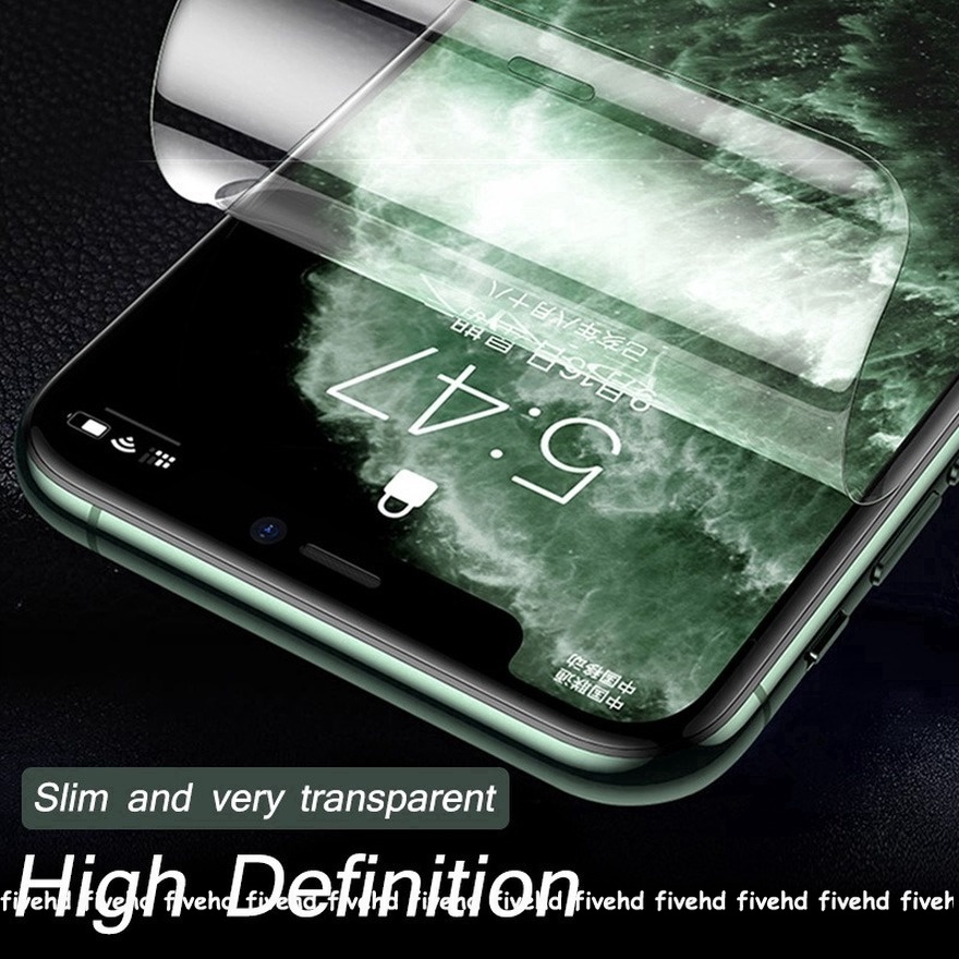 Miếng dán bảo vệ màn hình Hydrogel 35D cho Iphone SE 2020 13 12 11 Pro Max X Xs Max 8 7 6 6S Plus