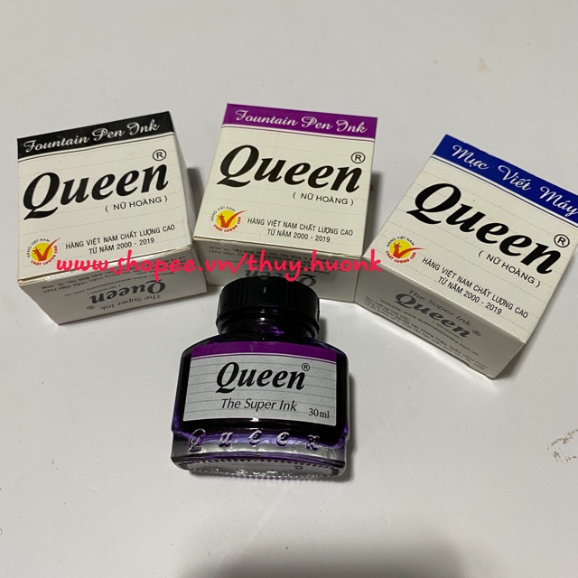 Mực bút máy Queen cao cấp lọ 30ml
