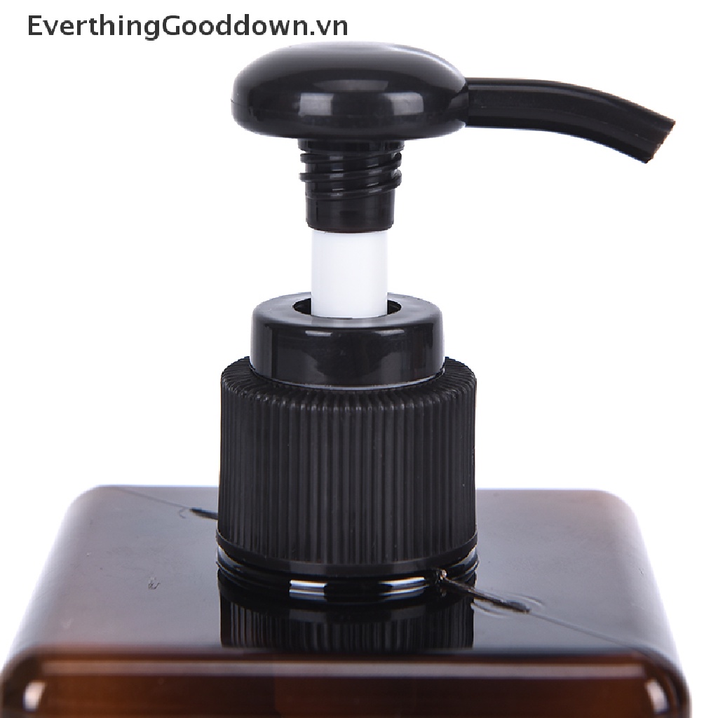Everthinggooddown Bình Nhựa Rỗng Hình Vuông 250ml Đựng Dầu Gội Sữa Rửa Mặt