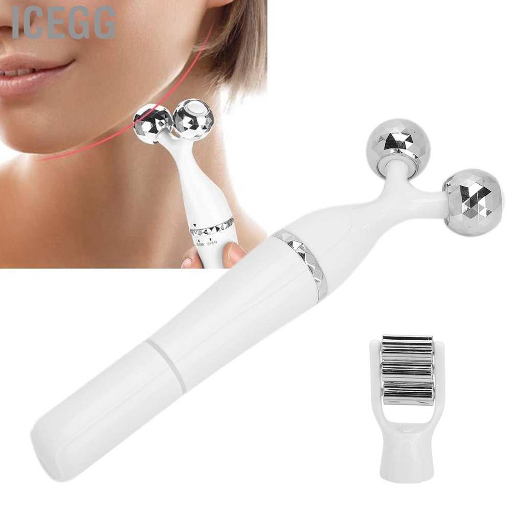 3 in 1 Facial  Roller Electric 3D Face Lift Beauty Anti‑Wrinkles