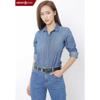 Áo sơ mi dài tay nữ DA123J79 GENVIET