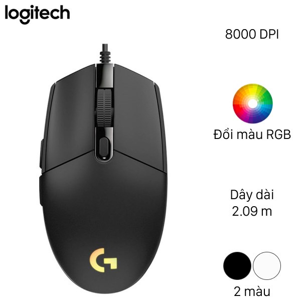 Chuột máy tính có dây logitech G102 RGB Prodigy độ chính xác cao