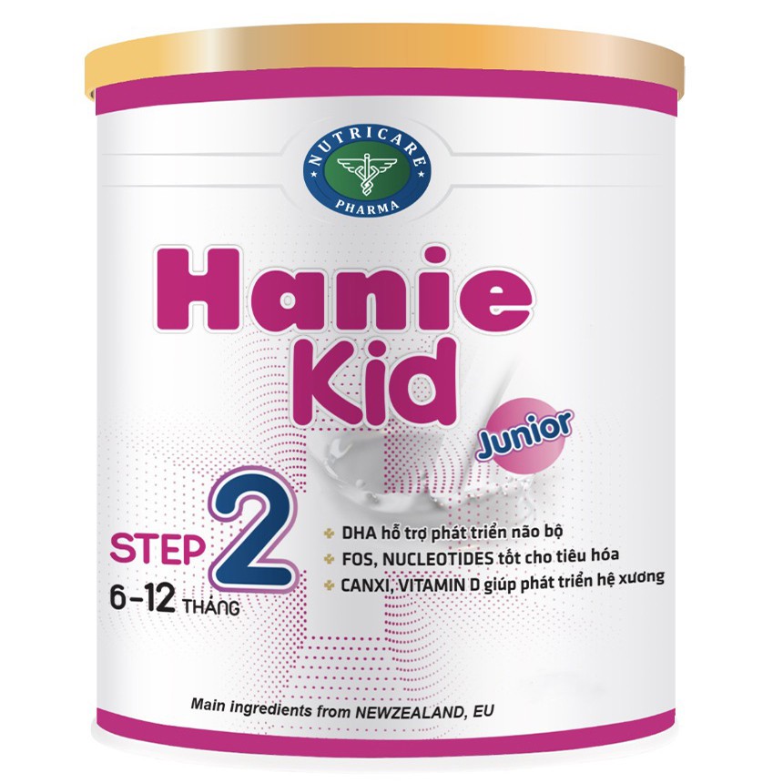 Sữa bột Hanie Kid 2 dành cho trẻ biếng ăn & suy dinh dưỡng (900g)