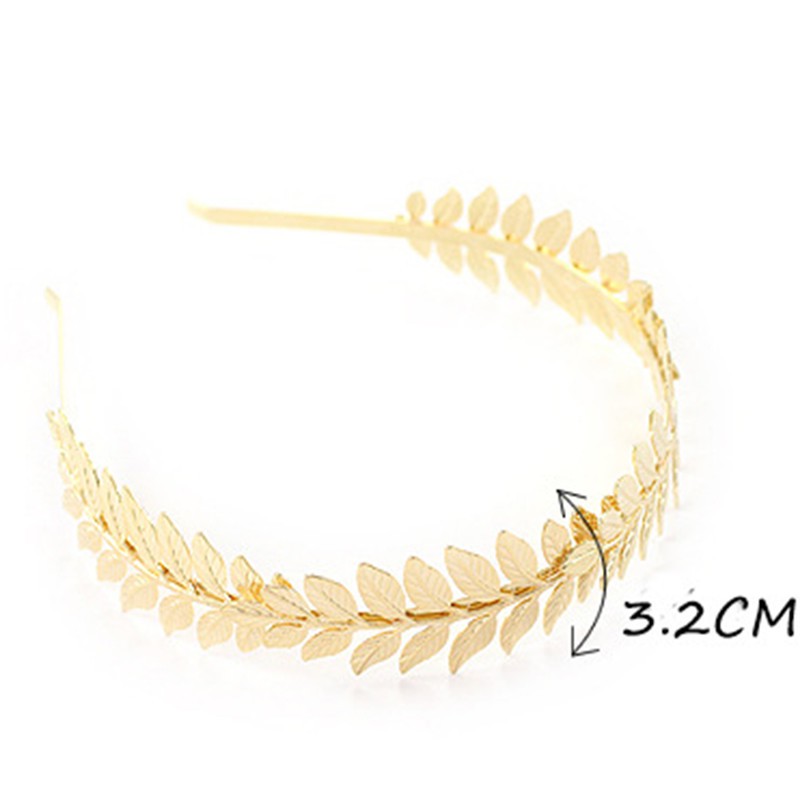 Băng Đô Cài Tóc Hình Cành Lá / Vương Miện Thời Trang Cho Nữ
