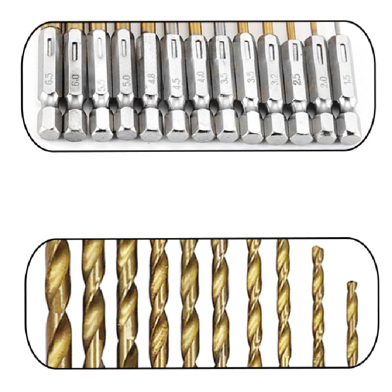 Bộ 13 mũi khoan sắt