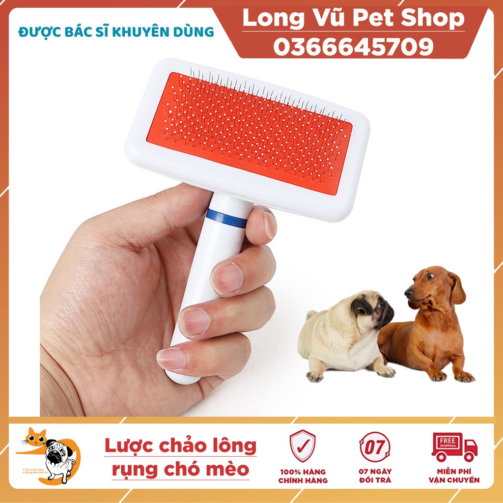 Lược chải lông rụng dành cho thú cưng - Long Vũ Pet Shop