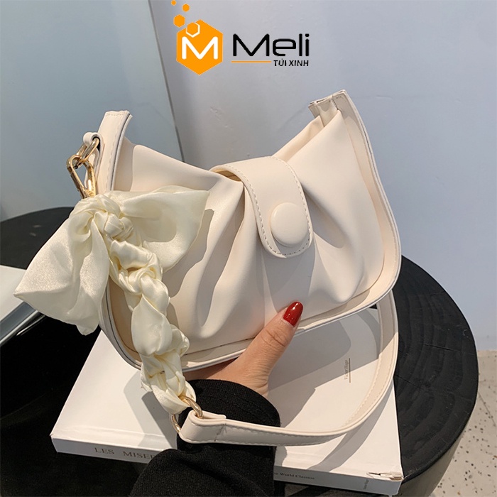 Túi xách nữ da mềm phối quai nơ siêu đẹp mang phong cách hàn quốc hothit 2022 - Meli Shop