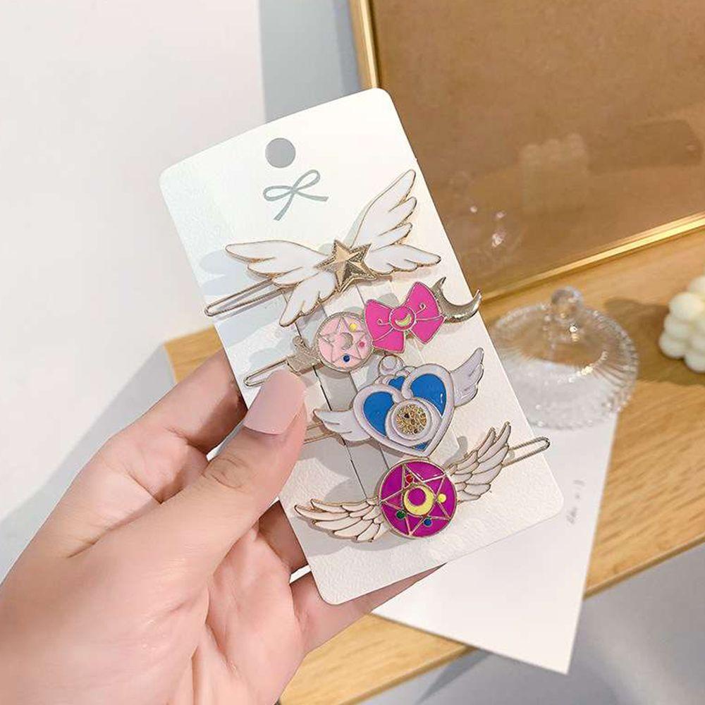 Kẹp Tóc Họa Tiết Hoạt Hình Thủy Thủ Mặt Trăng Bằng Hợp Kim Xinh Xắn Cho Bé Gái