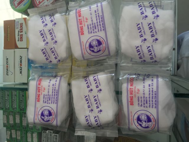 Bông gòn y tế 25g 50g 100g