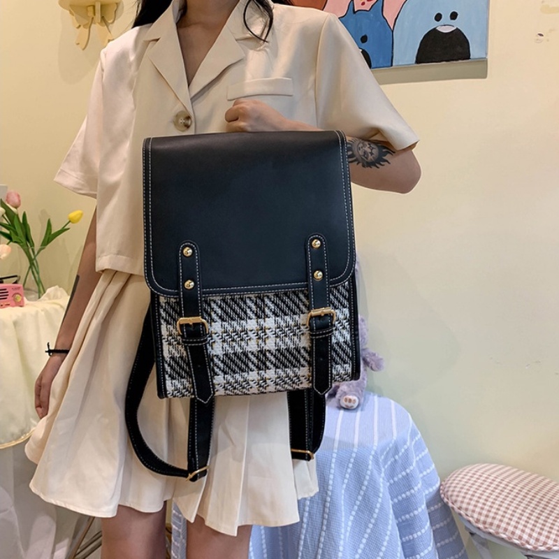 Balo Nữ Đi Học Giá Rẻ Jasmin Noir Balo Thời Trang Dáng Vuông Nhẹ Nhàng Thanh Lịch