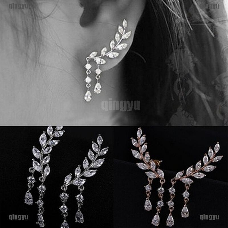 Bông Tai Hình Chiếc Lá Thời Trang Cho Nữ