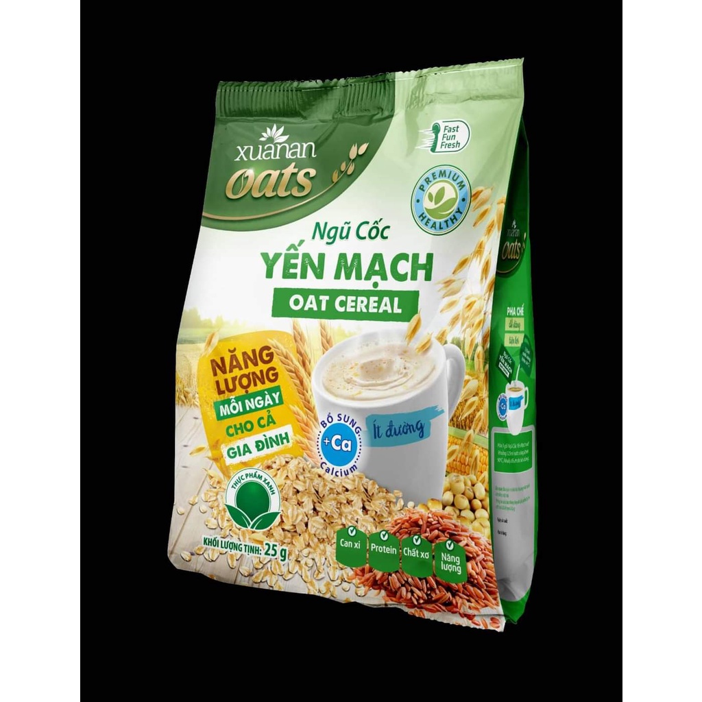 [ HCM Giao Hỏa Tốc] Ngũ Cốc Dinh Dưỡng Yến Mạch Xuân An Bịch 400g (16 gói x 25g)