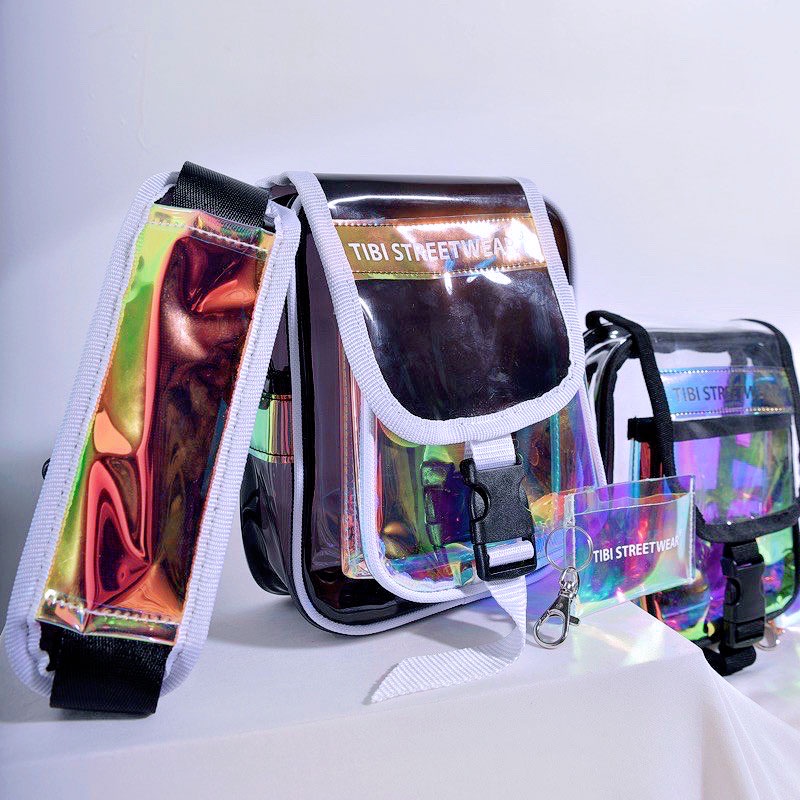 Túi TBO Hologram mini bag, phù hợp cả nam nữ full Tag, Card Holder, giấy thơm