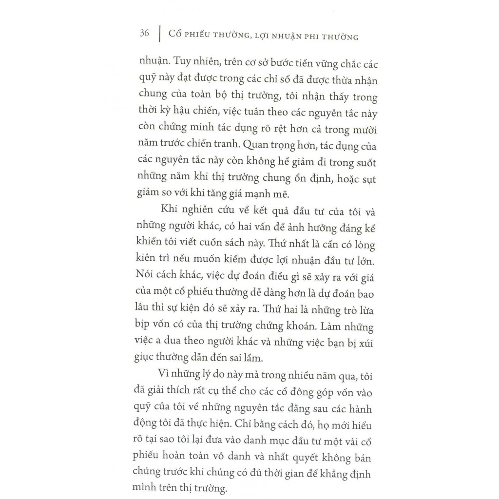 Sách Cổ Phiếu Thường Lợi Nhuận Phi Thường - Philip A. Fisher