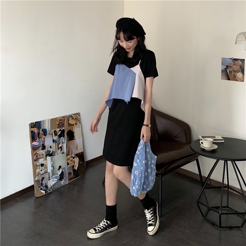 Đầm mini thời trang retro Hàn Quốc sành điệu cho nữ | BigBuy360 - bigbuy360.vn