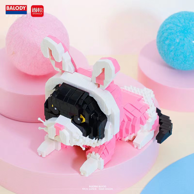 Đồ Chơi Lắp Ráp Hình Chú Mèo Đáng Yêu Hỗ Trợ Giáo Dục Bé