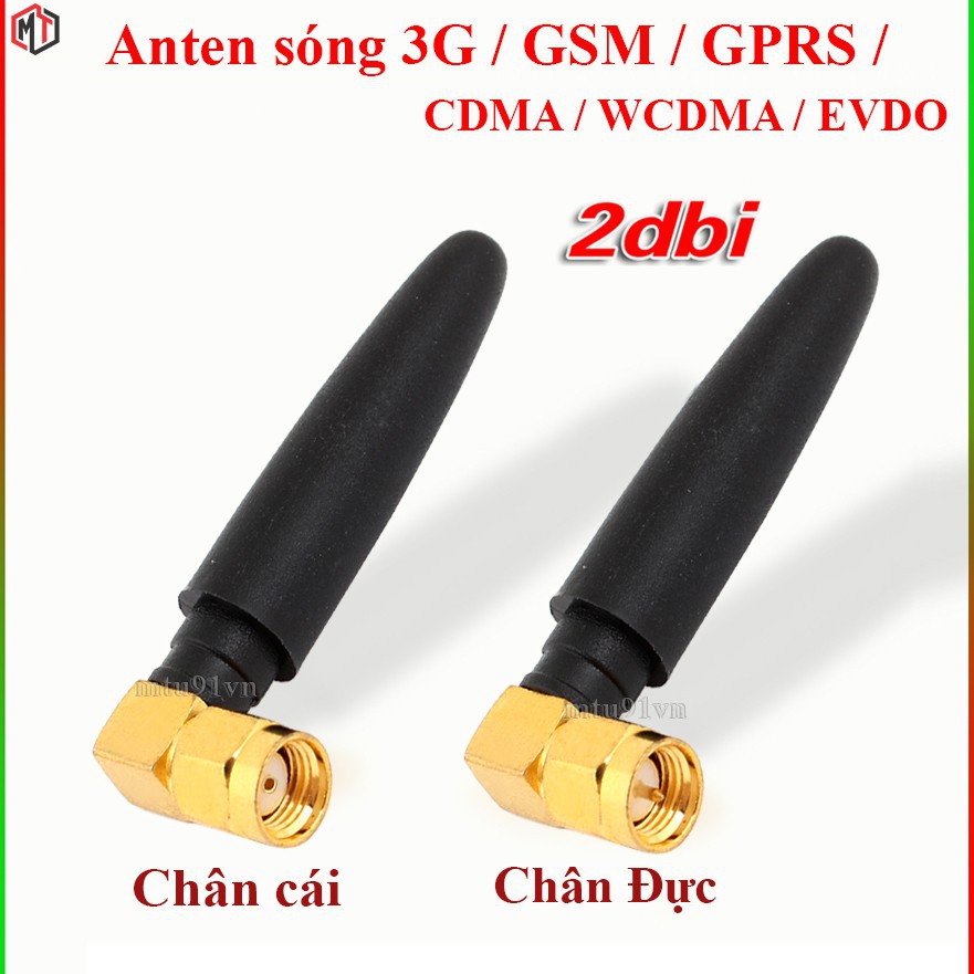 Anten sóng 3G / GSM / GPRS / CDMA / WCDMA / EVDO / 2dbi đầu SMA dài 5cm (anten module SIM) 95