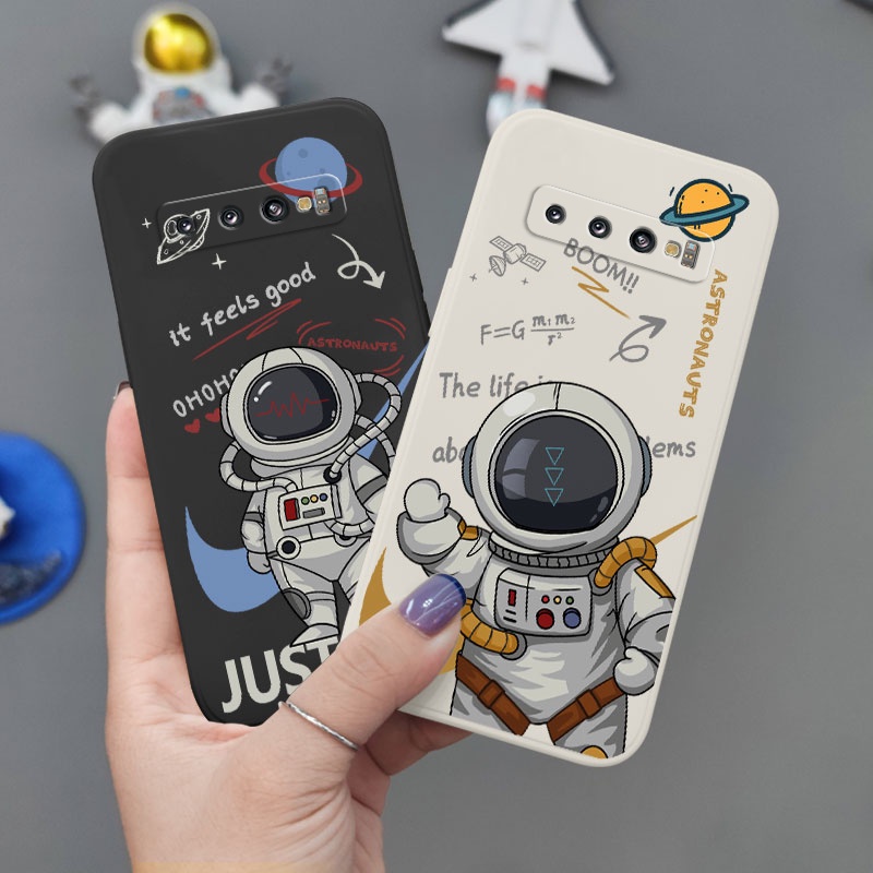 Ốp Điện Thoại Mềm Họa Tiết Phi Hành Gia Dành Cho Samsung Galaxy S10 S10E Plus S9 Plus