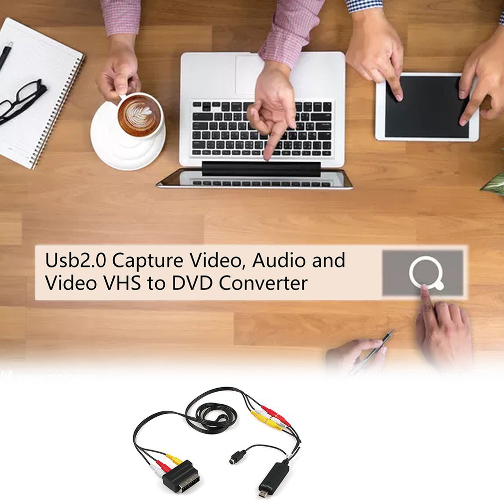 Bộ chuyển đổi USB 2.0 Vhs sang Dvd Bộ ghi video âm thanh Cáp Scart Rca cho Win10 | BigBuy360 - bigbuy360.vn
