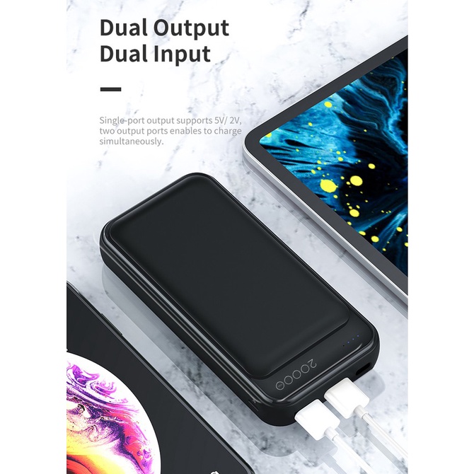 Pin sạc dự phòng mini 20000mAh Rockspace P65 - iAll Store