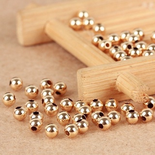 Charm bi bạc 3-4-6mm mạ vàng 24k - bi bạc mix vòng - phụ kiện trang sức ag