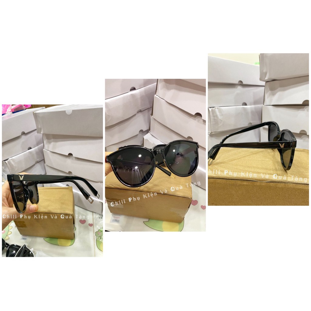 K4 - Kính mát nam nữ, mắt kiếng râm thời trang chống nắng du lịch màu đen Chữ V | BigBuy360 - bigbuy360.vn