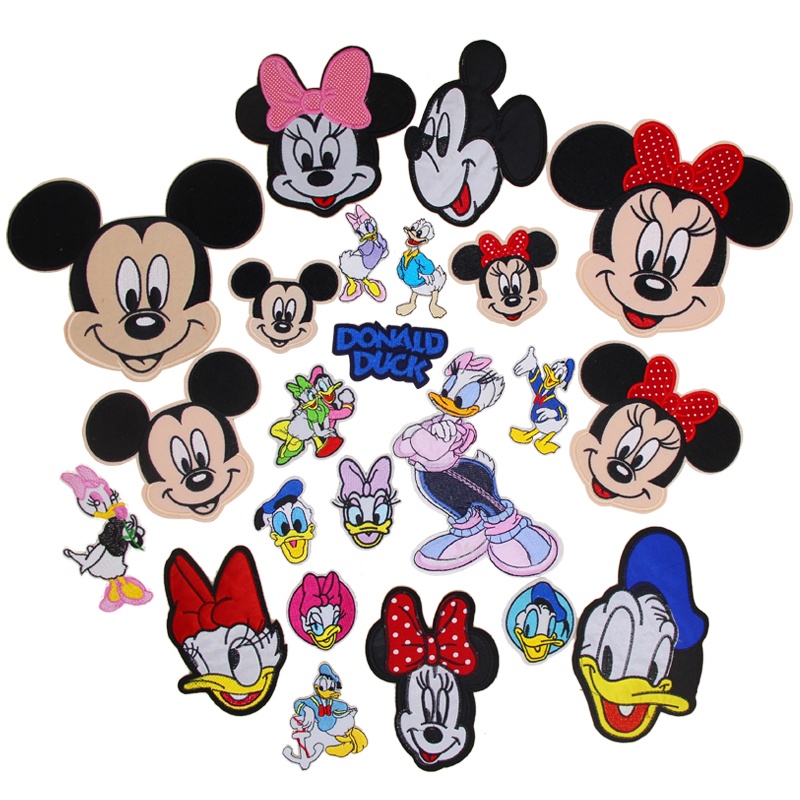Miếng Dán Ủi Quần Áo Hình mickey / donald / mickey minnie / daisy / mickey minnie Độc Đáo diy