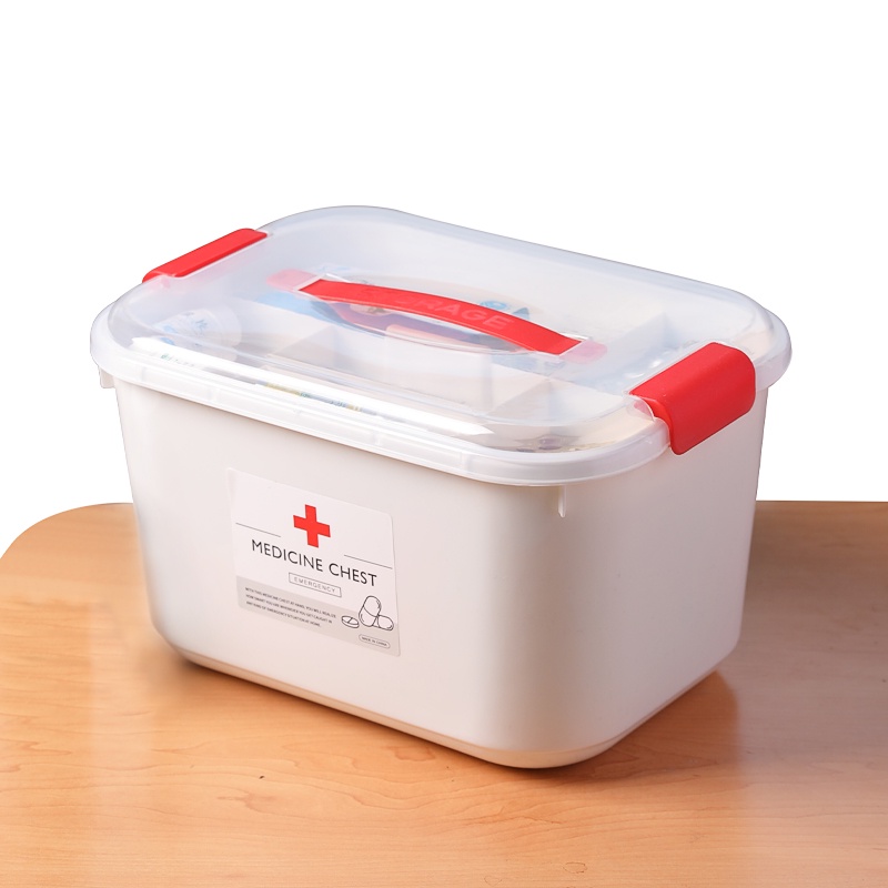 SWEEJAR Hộp đựng thuốc 2 lớp sức chứa lớn tiện dụng tùy chọn màu sắc