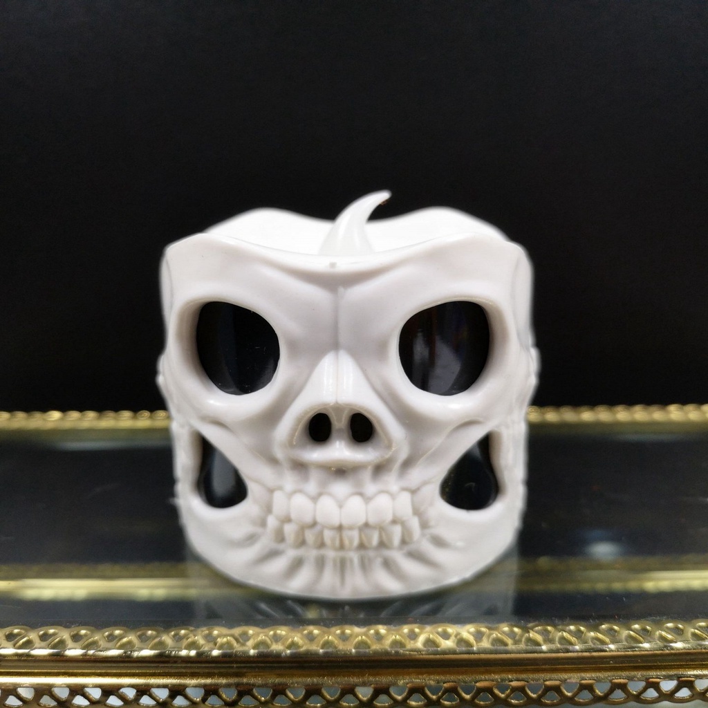 Đèn LED Hình Nến Đầu Lâu Bí Ngô Trang Trí halloween