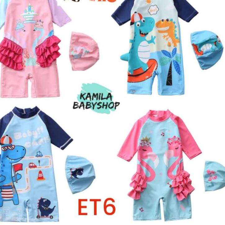 🆕❤ Bộ Đồ Bơi Kèm Mũ Thời Trang Cho Bé ET6 ⭐Giá của giá ⭐