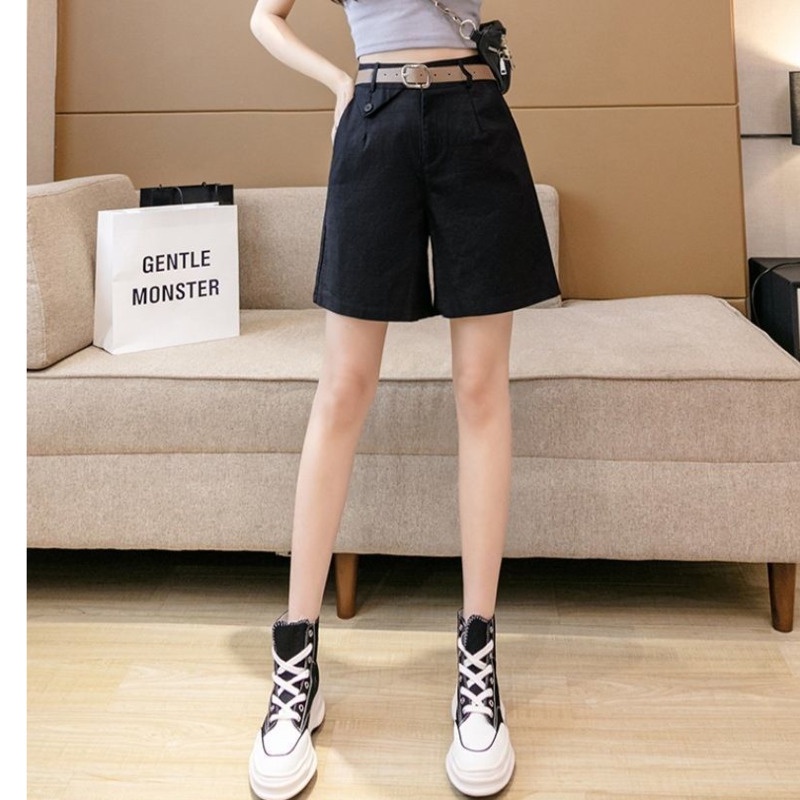 Quần Short Thời Trang Hàn Quốc Cá Tính 165426 Quần Short Lưng Cao Ống Rộng Kiểu Dáng Đơn Giản Hợp Thời Trang