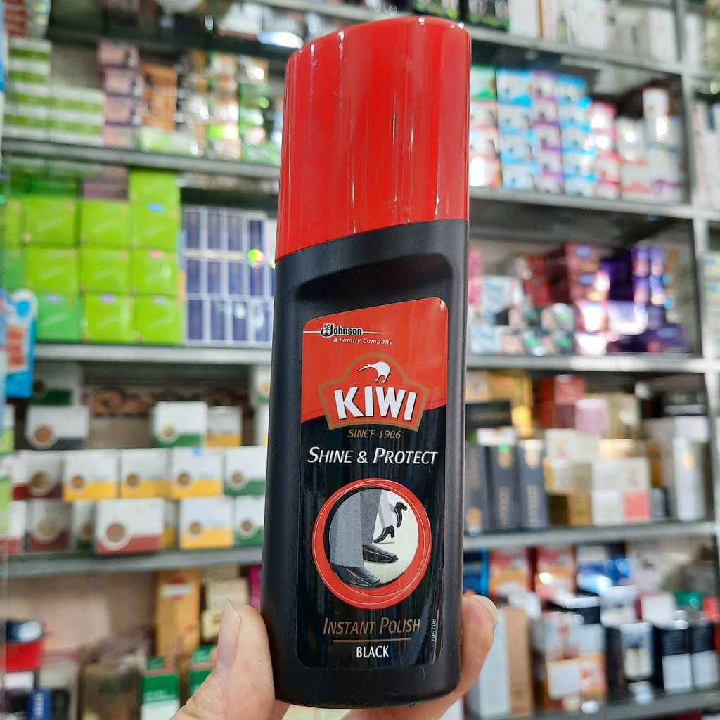 Xi nước khô nhanh Kiwi màu đen 75ml