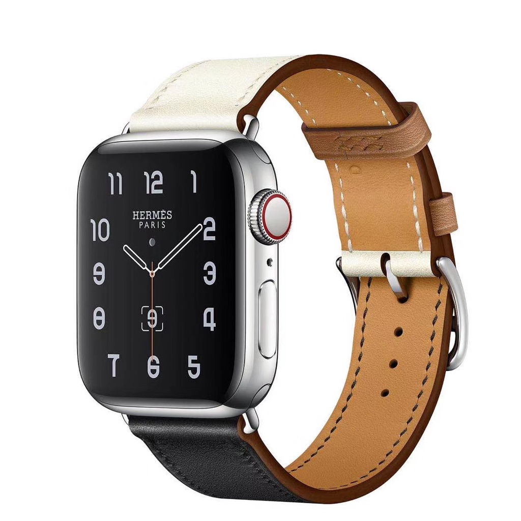 Dây Đeo Thay Thế Chất Liệu Da Bò Cho Apple Watch 7 iwatch23456 SE