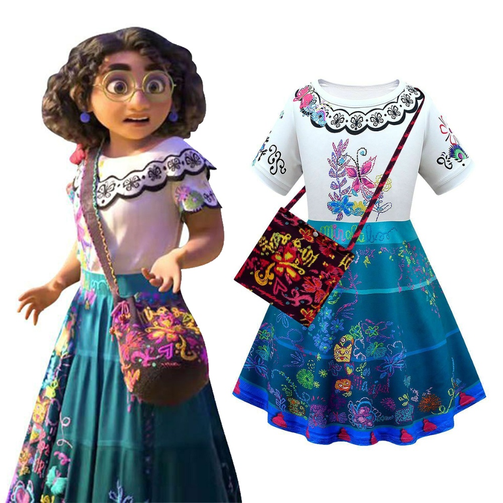 Đầm Hóa Trang Hoạt Hình Disney Tay Ngắn Thời Trang Xuân Hè Cho Bé Gái