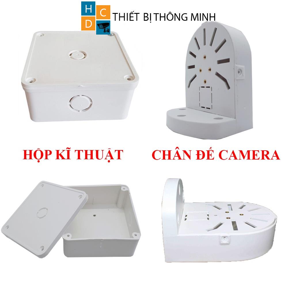 Hộp kĩ thuật, chân đế ren đồng nối điện lắp camera chống nước loại tốt cho eviz, dahua, yoosee, imou,..