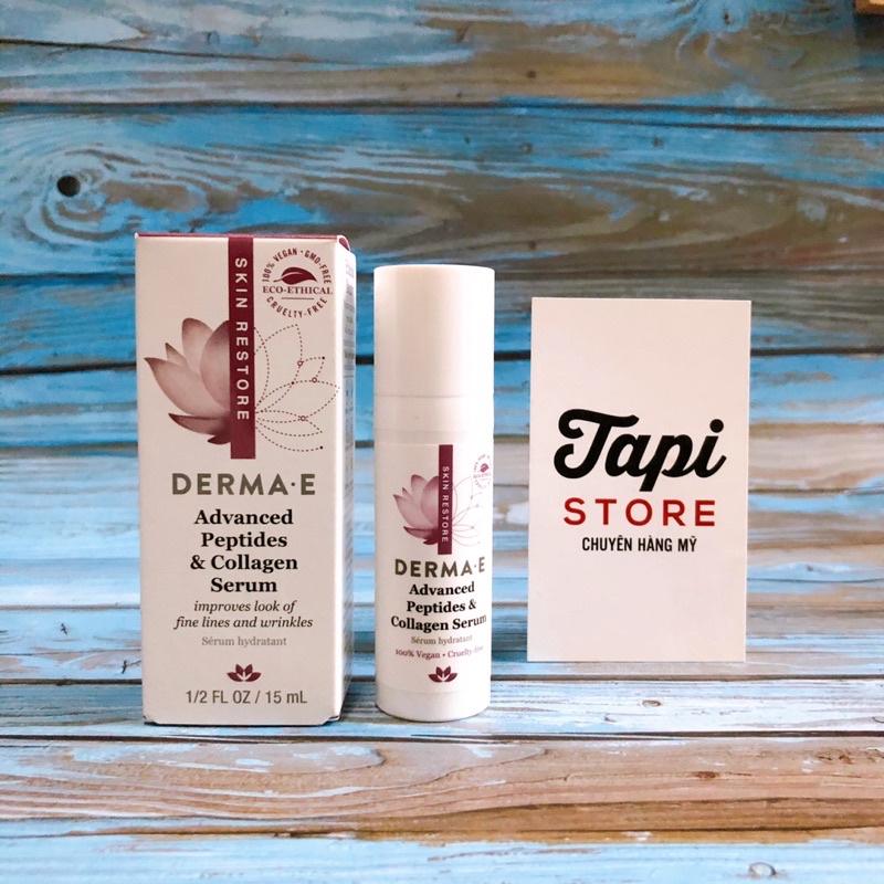 Serum dưỡng da Derma E Advanced Peptides And Collagen Serum