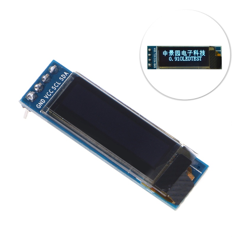 Mô đun hiển thị LED WIN 0.91&quot; I2C IIC OLED 128x32 SSD1306 cho Arduino