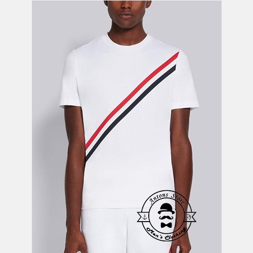 Áo phông Thom Browne Viền Chéo