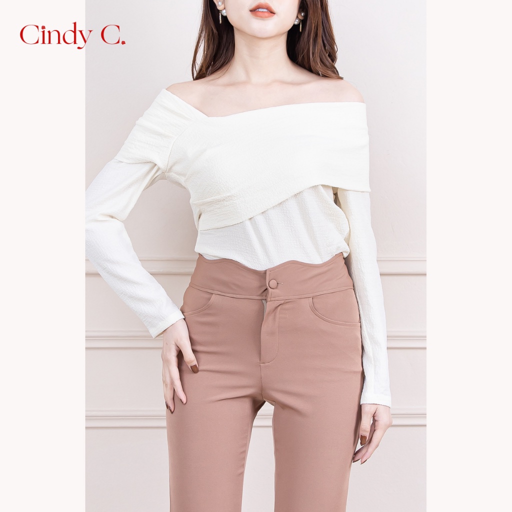 Quần ống loe cạp cao CINDY C W21907