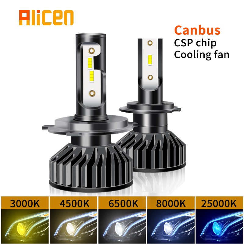 2 cái đèn pha ô tô H4 LED 110W H7 LED canbus H1 H3 H8 H11 9005 9006 55W 20000lm 6500K xe hơi kiểu dáng đèn pha bóng đèn sương mù