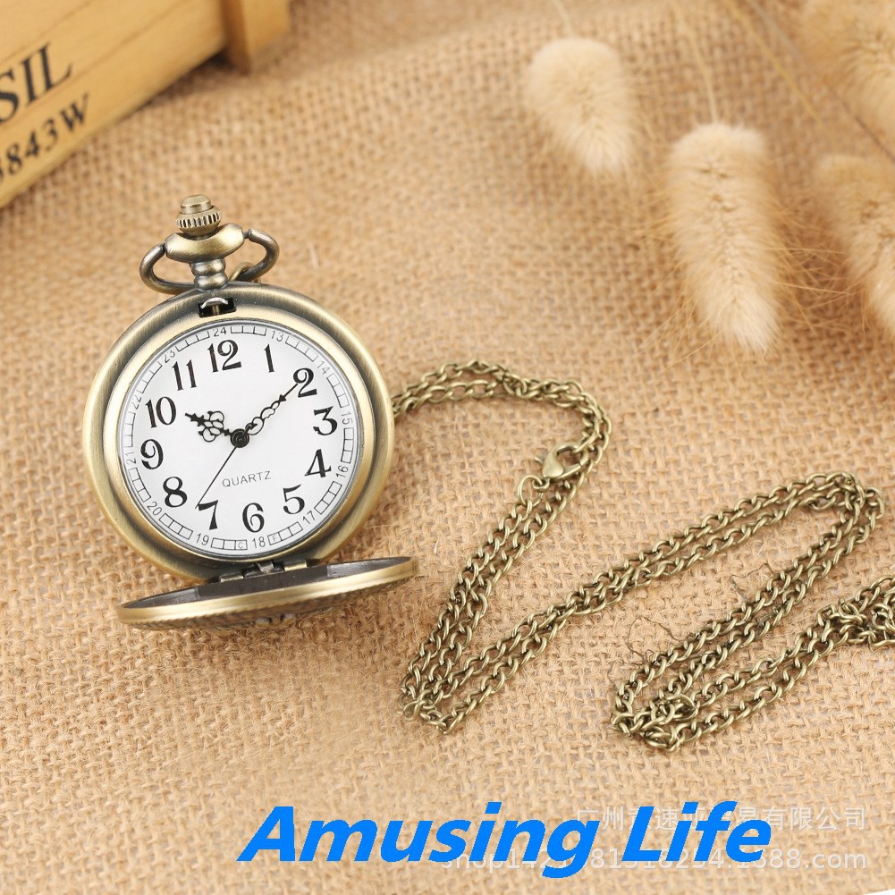 Quartz Pocket Watch Retro Lớn Thạch Anh Đồng Hồ Bỏ Túi Màu Xanh Lá Cây Đồng Hồ Bỏ Túi Vòng Chung Kết Toàn Quốc Denim Thể | BigBuy360 - bigbuy360.vn