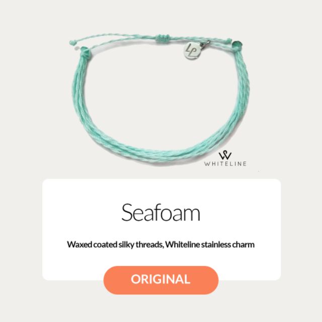 [Whiteline] Vòng tay  Original Seafoam/Solid Blue (có size Chân)